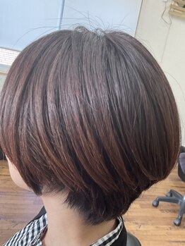 【水前寺/帯山】顔周りの毛の流れまで骨格に合わせてカット◎ショートで小顔見せ効果もあり!