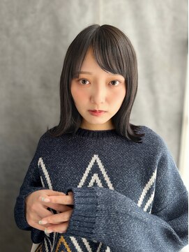 《30代～大人透明感》白髪ぼかしハイライト＋艶カラー