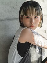 エミュ 表参道 青山(emu)&nbsp;スーパーワイドバング×フェイスフレーミングカラーのモードボブ