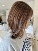 30代ナチュラルカール×トレンド