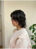 くしゃっとウルフパーマ