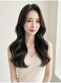 「髪質改善カラーで叶える韓国風くびれウェーブ」