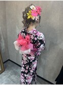 夏祭りヘアメイク&ヘアセット