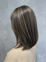 アース 川口店(HAIR&MAKE EARTH) 艶やか白髪ぼかしミディ
