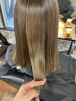 ドレープ(DRAPE)&nbsp;切りっぱなしボブ×オリーブベージュ＊