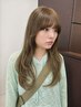 【カット無しでカラーしたい♪】透明感カラー＋質感アップTR→￥8800