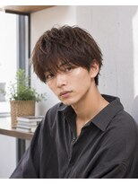 MEN's Baguz MEN'Sカット/ MEN'Sパーマ/ MEN'Sカラー 韓国風マッシュニュアンスパーマ無造作束感メンズトレンドヘア