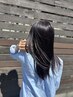 髪質改善ストレート+カット+Tr ¥22,000→19,200