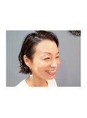 伸ばしかけショートボブ