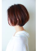 大人かわいい前下がりショートボブ
