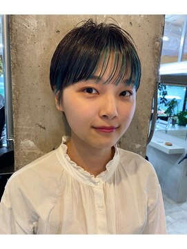 ガタカ(GATTACA) inner turquoise short