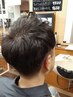 【ボリュームダウン】サイドフィット+カット+シェービング+眉毛カット￥7920～