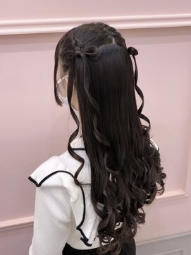 リアン(lien) 髪の毛リボンハーフツイン♪