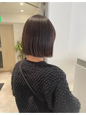 【小岩井美希】おしゃれ地毛風グレージュ/ぷつっとボブ/艶髪ボブ
