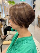 グラッシー センター北店(GLASSI)&nbsp;【白髪ぼかしハイライト】前髪★透明感アッシュベージュ★坂田