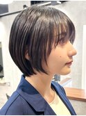 30代40代大人女性/前髪ありショートボブ/ショートヘア/髪質改善