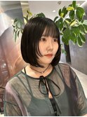顔周りレイヤーボブ/切りっぱなし内巻きボブ/タイトボブ