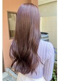 ブリーチなし/ピンクラベンダー/艶髪/暖色系/10代20代