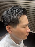 七三分け