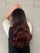 リリアン(ReLien)&nbsp;ブリーチなしWカラーで作る大人可愛い～cherry red～