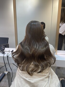 ブレンド 渋谷(BLend) 前髪アンブレラカラーこなれミディイメチェンウェーブパーマ