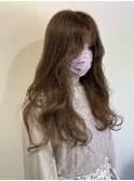 レイヤーぱっつん前髪ステップボーンカットシルキー船橋/韓国