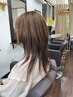 （前処理ケア付き）カット＋白髪染め全体カラー＋3stepTR　￥9100→8900