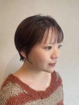 トワ(toi) マッシュショート/暖色カラー/ボルドーブラウン/横浜/横浜駅