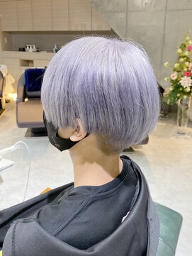 デイズ(days) アイスブルーカラー　ケアブリーチ　マッシュショート