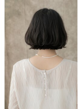 モッズヘア 越谷(mod's hair) 小顔補正カット黒髪外ハネAラインボブウルフ312X越谷30代40代