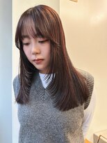 ニール 名古屋 伏見 丸の内(NEELU)&nbsp;【Neelu_misa】ボルドーカラー レイヤーカット