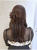 【Tierra美侑】お呼ばれヘアokハーフアップシニヨンアレンジ