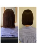 首が綺麗に見えるボブ◎