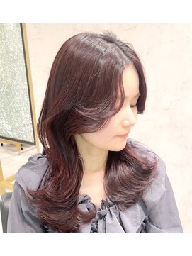 ベルダ 高槻(BELDAD) 前髪に合わせ/リフトレイヤー/ナチュラル/くびれ巻き/モテ髪