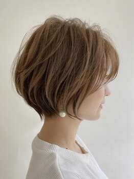 オレンジ(orange)の写真/30代～60代まで幅広い世代に人気《orange》透明感のある艶カラーで、周りと差がつくスタイルをご提案♪