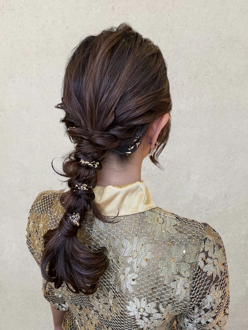 パーティーヘアセット　\4000