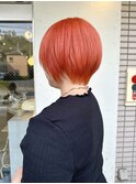 ブリーチ/ハイトーン/オレンジ/ダブルカラー/氏川洸希/ショート