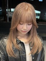 ラック 津田沼(LUCK)&nbsp;ミルクティーベージュ/ツヤ髪スタイル/レイヤーミディアム