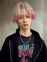 ネハス 名古屋栄店(nehus.) MEN’S HAIR/ブルーブラック/フェザーパーマ/ハイライト