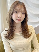 バイオレット 表参道店(Violet)&nbsp;ハッシュカットグレージュブリーチなし顔まわり前髪カット