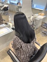 リラクオーレ 三宮 元町(LIRA CUORE)&nbsp;艶ブラック×髪質改善縮毛矯正