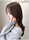 桑名ロングレイヤーカットハッシュカット透明感カラー重めロング