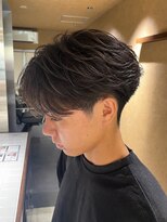 ウォルト(walt)&nbsp;栄 メンズ ナチュラルパーマ 黒髪マッシュ