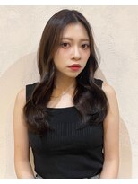 セットアップ 岡山北長瀬店(SET-UP)&nbsp;レイヤーカットハッシュウルフロングウルフミントベージュ
