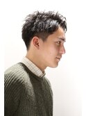 ツーブロック刈り上げラフ無造作オールバックイメチェンリバース