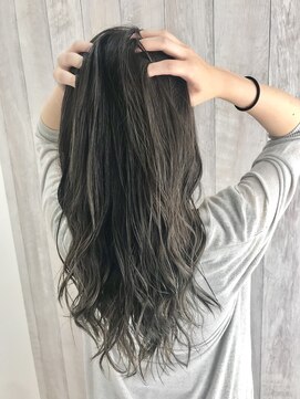 シエル 立川店(CIEL) 【CIEL原田】波ウェーブ×パールシルバー×アディクシーカラー