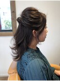 ハーフアップスタイル