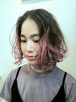 ペネロープ(Penelope)&nbsp;ピンクグラデーション×ゆるふわウェービーボブ！