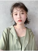 サイドタイトアレンジ_オリーブカラーハイライトカラー_37595