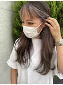フェイスフレーミング×ベージュ